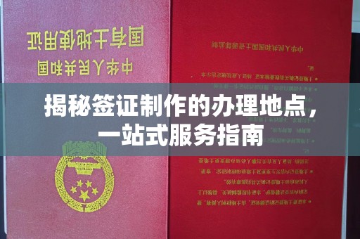 大内揭秘签证制作的办理地点，一站式服务指南