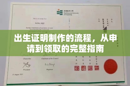大内出生证明制作的流程，从申请到领取的完整指南