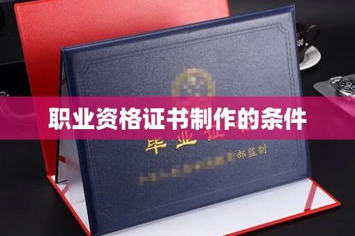 大内职业资格证书制作的条件