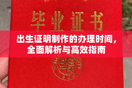 大内出生证明制作的办理时间，全面解析与高效指南