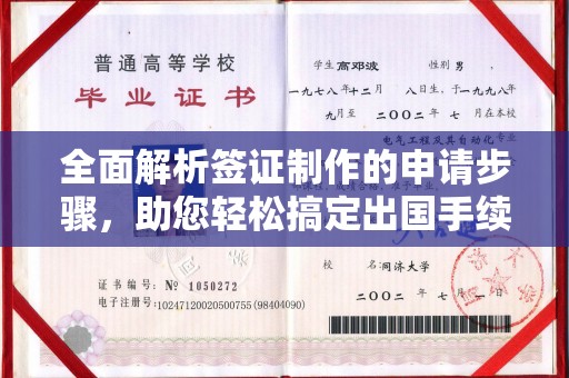 大内全面解析签证制作的申请步骤，助您轻松搞定出国手续