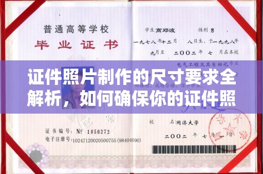 大内证件照片制作的尺寸要求全解析，如何确保你的证件照符合标准
