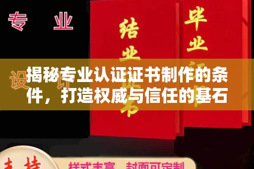 大内揭秘专业认证证书制作的条件，打造权威与信任的基石